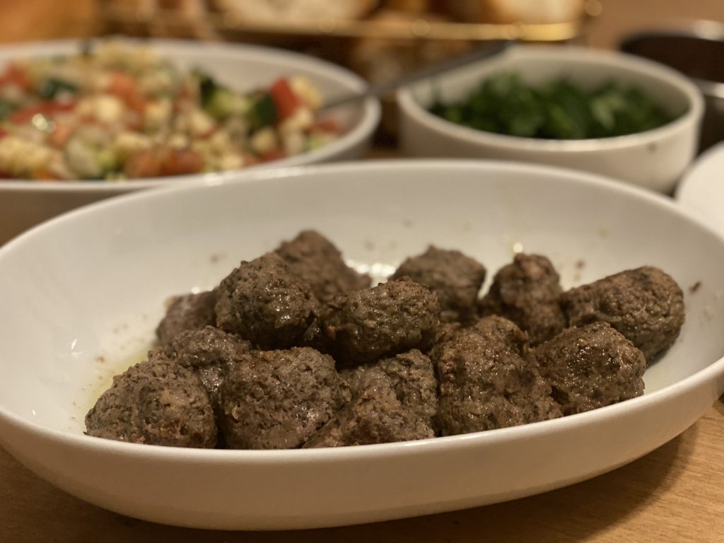 Boulette viande tunisian, lamb meatballs mint