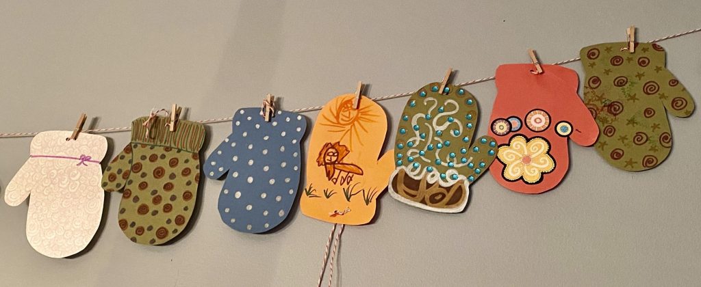 mitten ornaments as unique as their creatorsall in a row