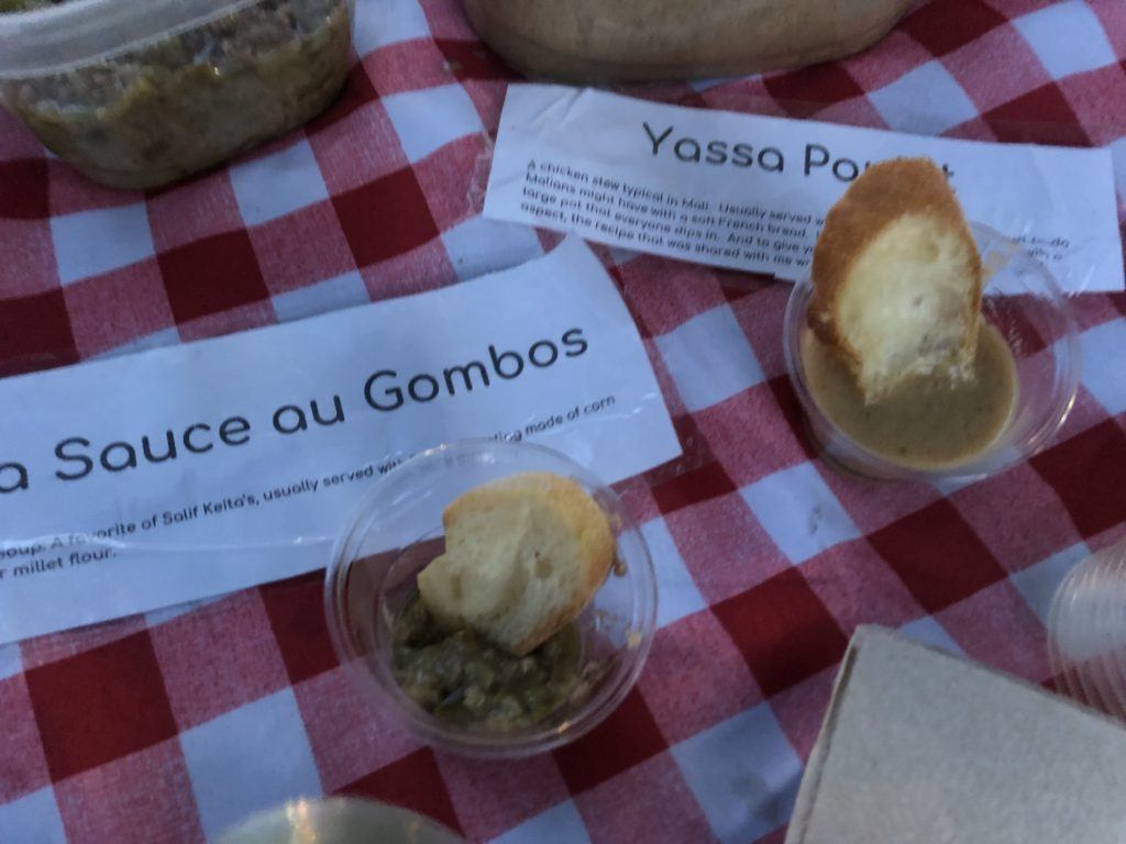 yassa poulet and sauce gombos for salif keita live at prospect park july 2019