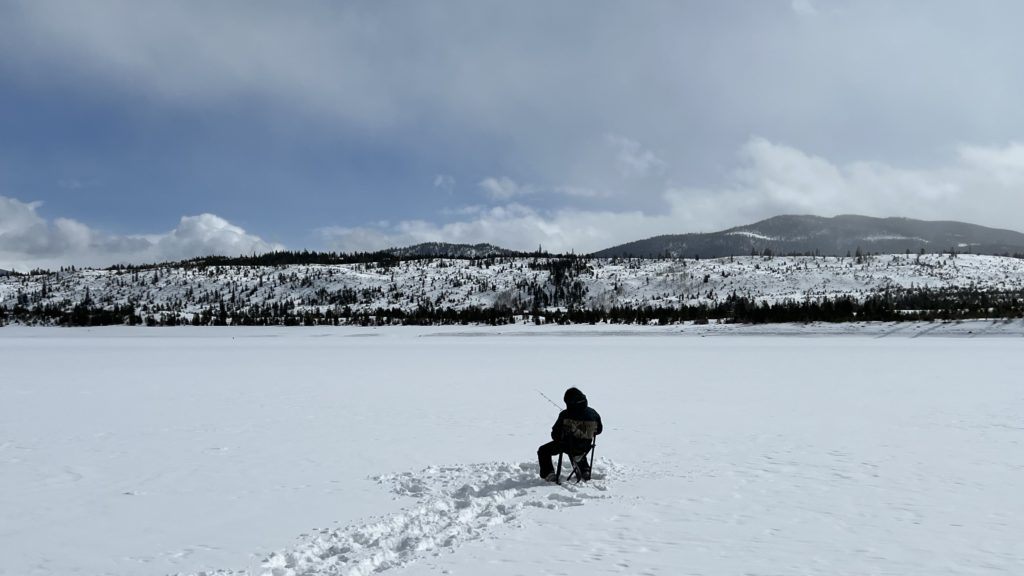 our catch from ice fishing in dillon, colorado